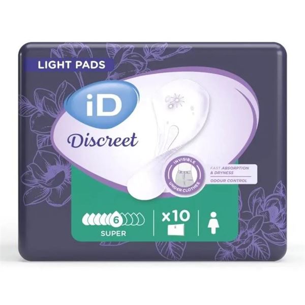 Vložky iD Discreet Light Pads Super 10ks
