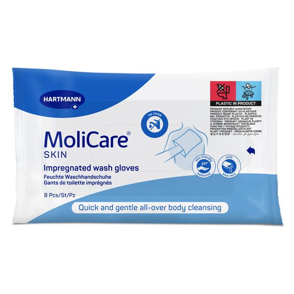Molicare Skin napuštěné mycí žínky (8ks)
