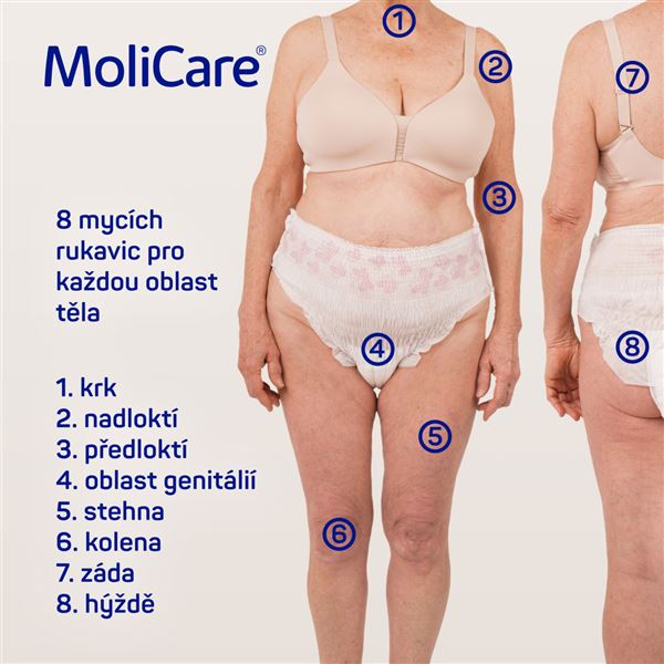Molicare Skin napuštěné mycí žínky (8ks)