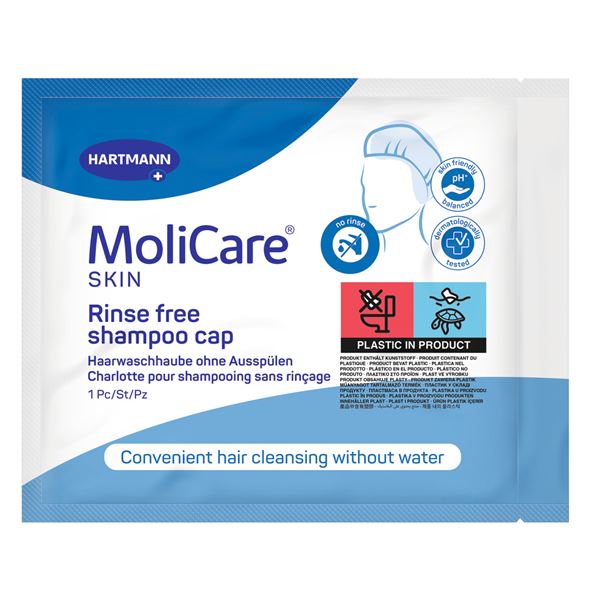 Molicare Skin čepice se šamponem a kondicionerem