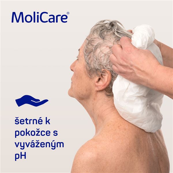 Molicare Skin čepice se šamponem a kondicionerem