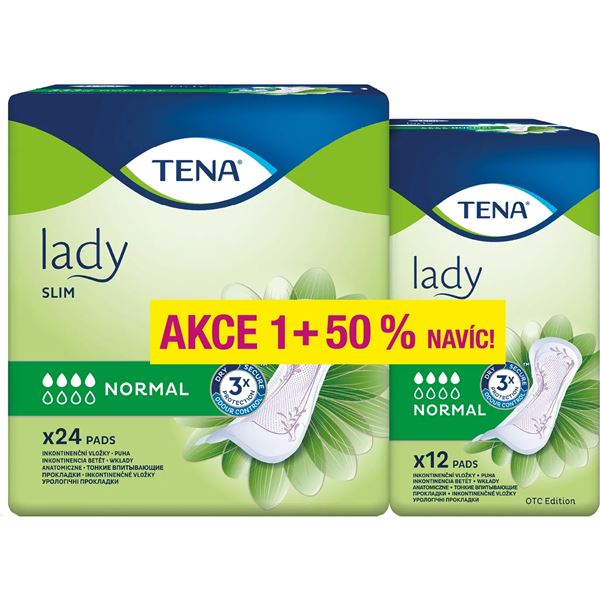 TENA Lady Slim Normal 36 ks - 50% navíc