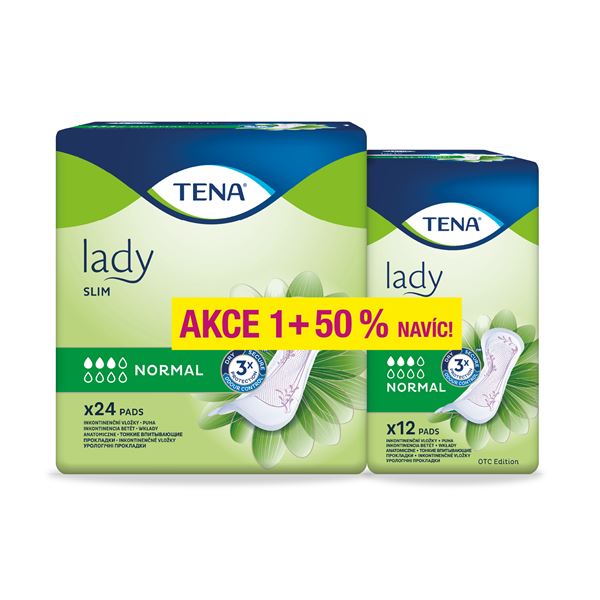 TENA Lady Slim Normal 36 ks - 50% navíc