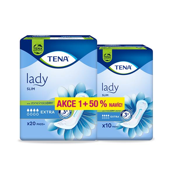 TENA Lady Extra 30 ks - 50% navíc