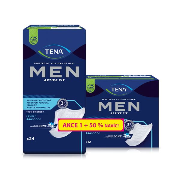 TENA Men Level 1 36 ks - 50% navíc 