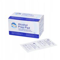Alkohol prep pad - gáza napuštěná izopropylalkoholem, rozměr 65 x 30 mm, 100 ks