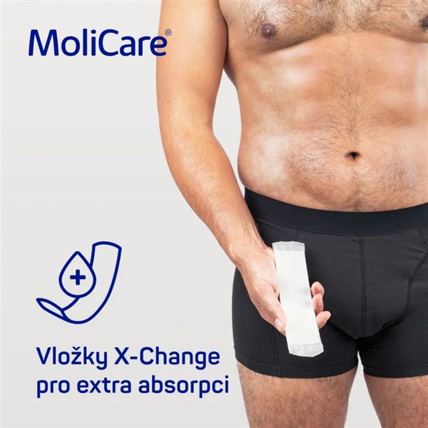 Molicare Men pratelné boxerky vel. L + 5 vložek