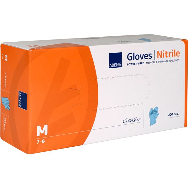 Rukavice Nitril M, nepudrované, 200 ks v balení