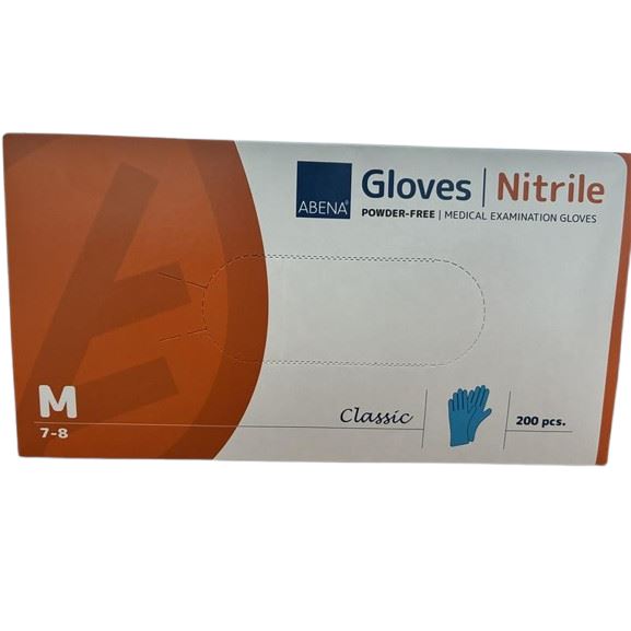 Rukavice Nitril M, nepudrované, 200 ks v balení