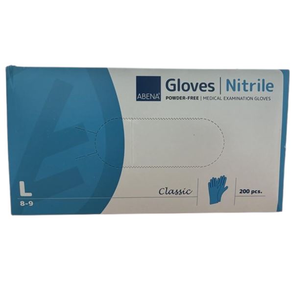 Rukavice Nitril L, nepudrované, 200 ks v balení