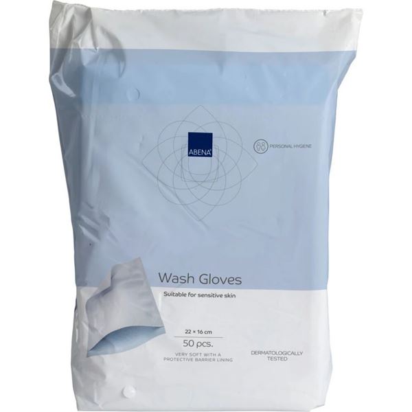 Mycí žínka Abena s ochranou folií  23x16cm