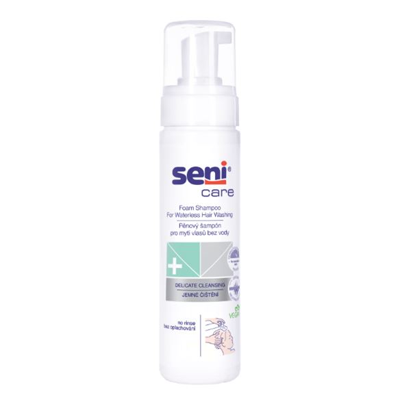 Seni Care pěnový šampon pro použití bez vody, 200 ml