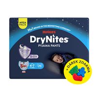 Navlékací kalhotky DryNites Mega pro chlapce 4-7 let, 26ks
