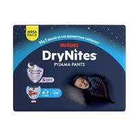 Navlékací kalhotky DryNites Mega pro chlapce 4-7 let, 26ks