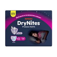Navlékací kalhotky DryNites Mega pro dívky 4-7 let, 26ks
