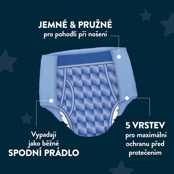 Navlékací kalhotky DryNites Mega pro chlapce 13+ let, 20ks