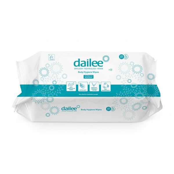 Vlhčené ubrousky Dailee Body Hygiene Wipes