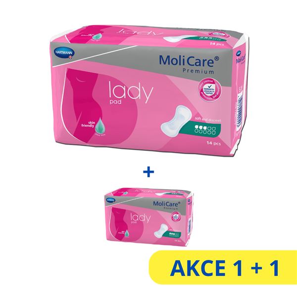 Vložky MoliCare Lady 3 kapky 1+1