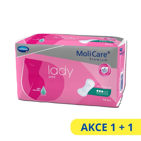 Vložky MoliCare Lady 3 kapky 1+1