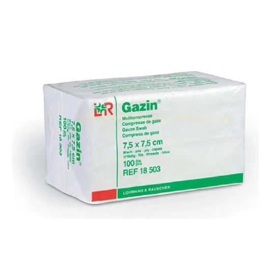 GÁZA HYDROFILNÍ KOMPRESY NESTER. 7,5X7,5CM,8 VRSTEV,100KS
