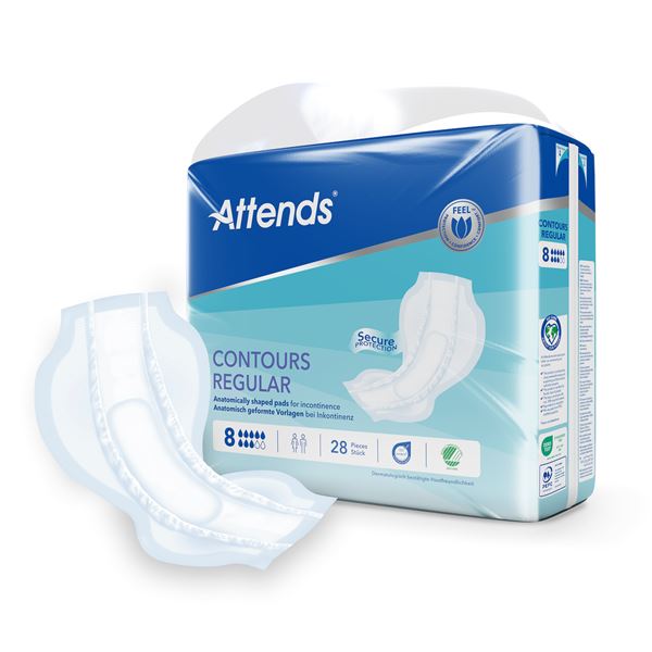 Vložné pleny Attends Contours Super Plus