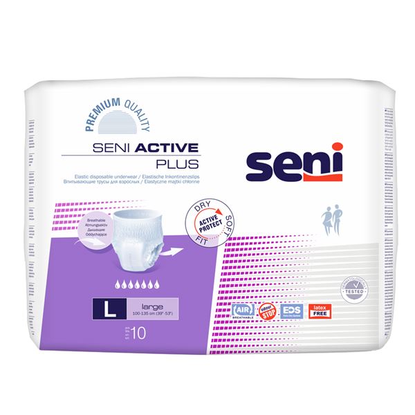 Seni Active Plus large 10 ks