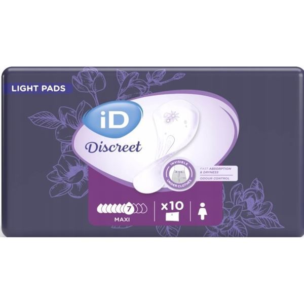 Vložky iD Discreet Light Pads Maxi 10ks