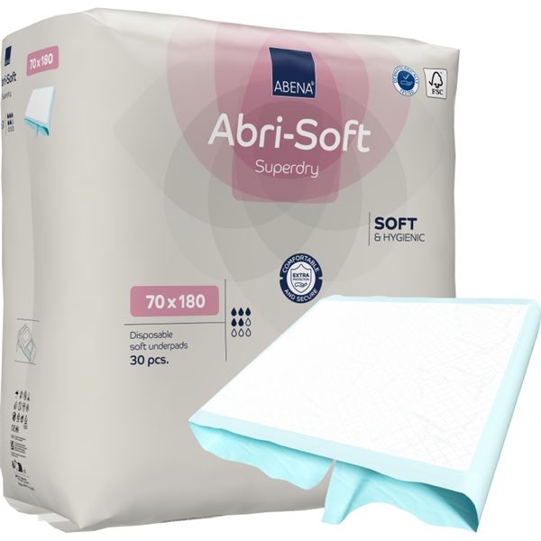 Podložky absorpční Abri Soft Superdry se záložkou 70x180