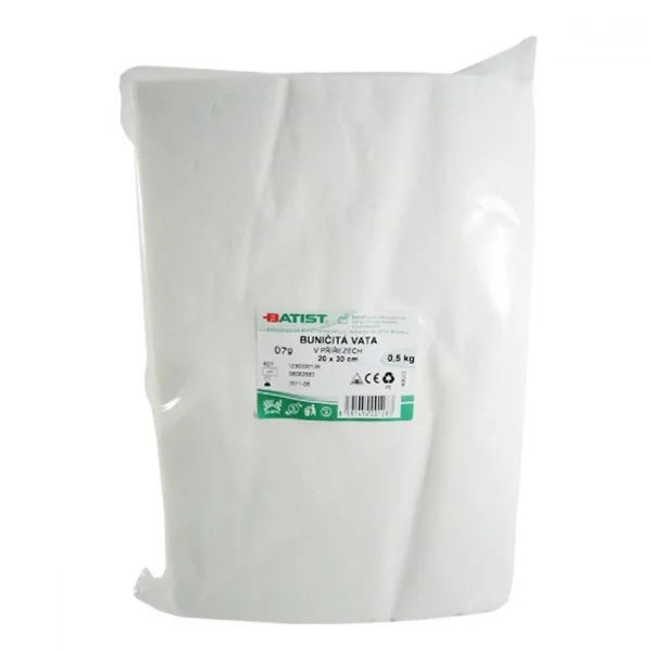 Buničitá vata přířezy 20x30-500g,Batist