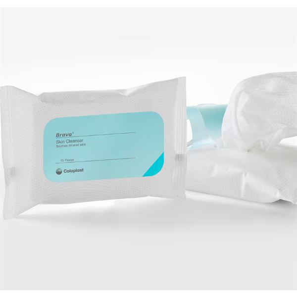UBROUSKY ČISTÍCÍ BRAVA VLHČENÉ UBROUSKY K ČIŠTĚNÍ OKOLÍ STOMIE S PROVITAMINEM B5,15KS