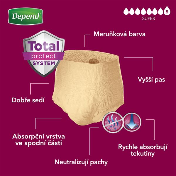 Depend Super L pro ženy 9 ks