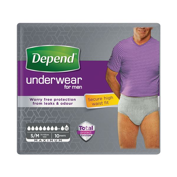 Depend Maximum S/M pro muže vyšší pas 10 ks