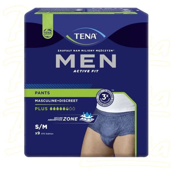 Tena Men Pants Plus Blue S/M 9 ks