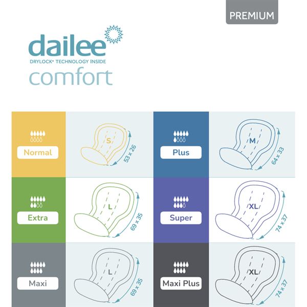 Vložné pleny Dailee Comfort Premium Extra L 28ks
