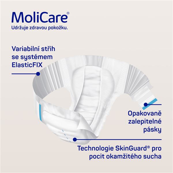 Kalhotky zalepovací MoliCare Elastic 10 kapek M