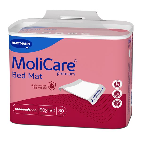 Podložky MoliCare Bed Mat 7 kapek (se záložkami)60x180 cm