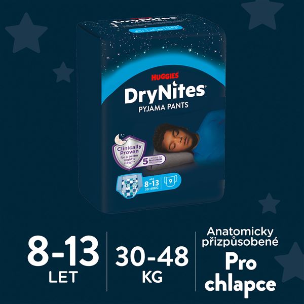 DryNites pro chlapce 8-13 let 9 ks