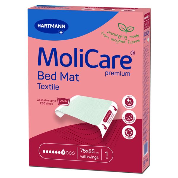 Podložky PRATELNÉ MoliCare Bed Mat 7 kapek se záložkami 75x85 cm