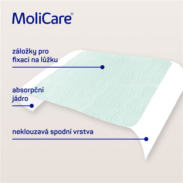 Podložky PRATELNÉ MoliCare Bed Mat 7 kapek se záložkami 75x85 cm