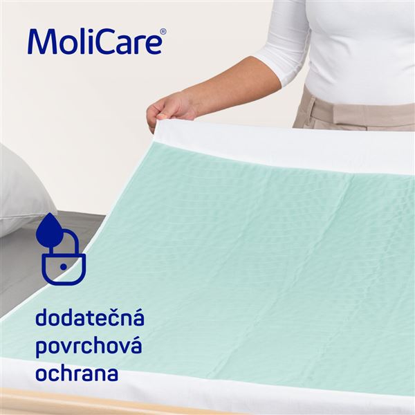 Podložky PRATELNÉ MoliCare Bed Mat 7 kapek se záložkami 75x85 cm