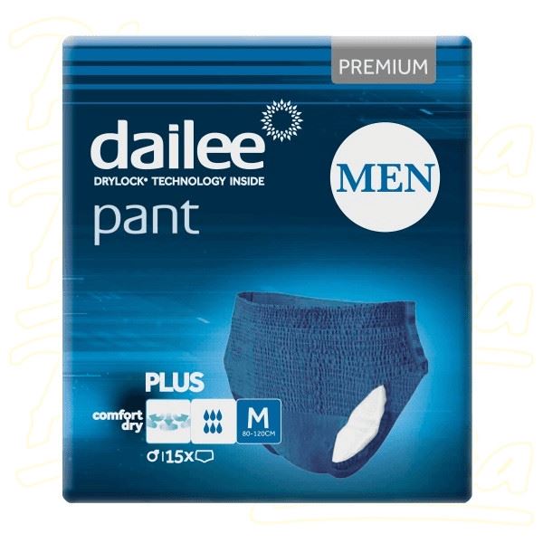 Dailee Pants Premium Plus Men M Blue 15 ks