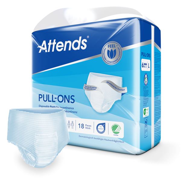 Kalhotky navlékací Attends Pull-Ons Large 6 kapek
