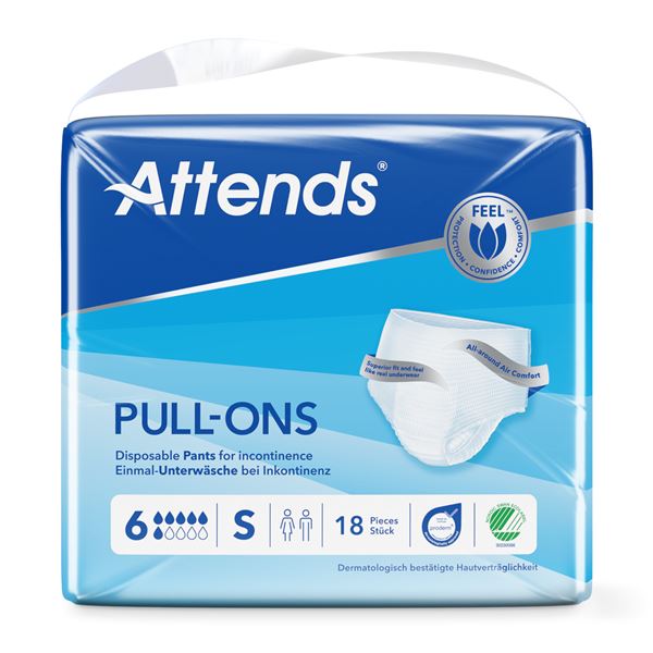 Navlékací kalhotky Attends Pull-Ons Small 6 kapek