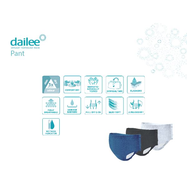 Dailee Pants Premium Plus L 15 ks