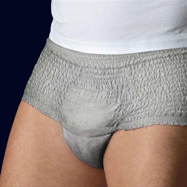 Kalhotky navlékací Tena Men Pants Normal Grey S/M