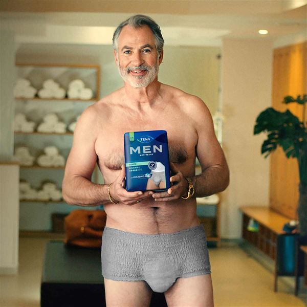 Kalhotky navlékací Tena Men Pants Normal Grey S/M