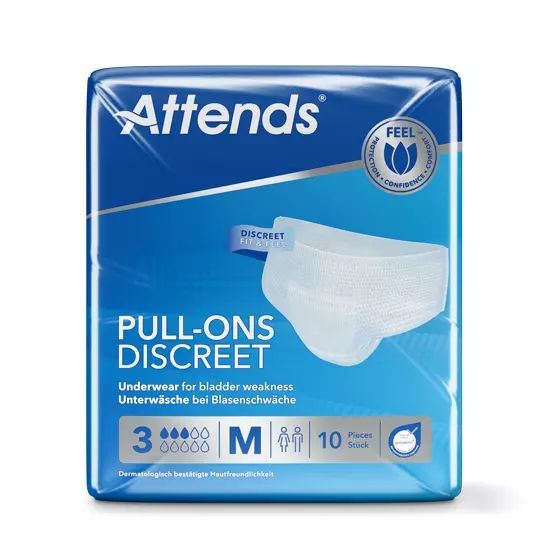 Kalhotky navlékací Attends Pull-Ons Discreet M