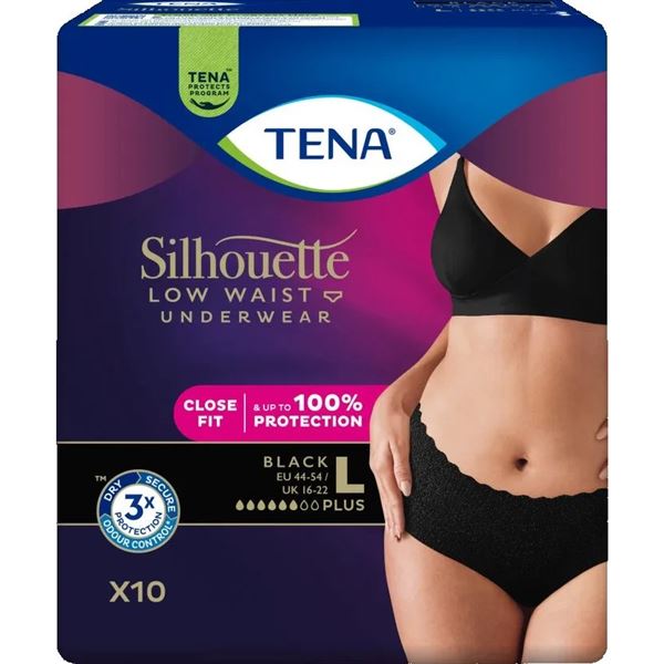 TENA Silhuette Plus Low Waist Black L