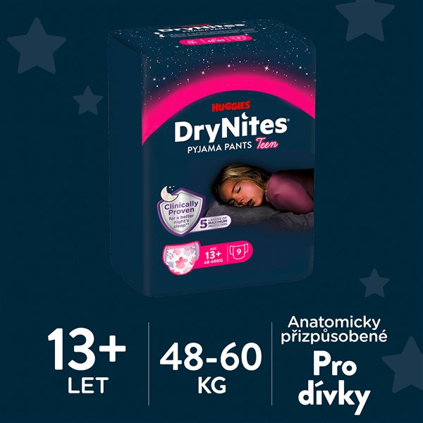 Kalhotky navlékací DryNites pro dívky13+ roků