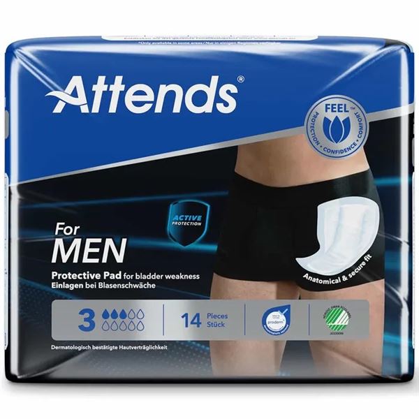 VLOŽKY ABSORPČNÍ PRO MUŽE ATTENDS FOR MEN 3
